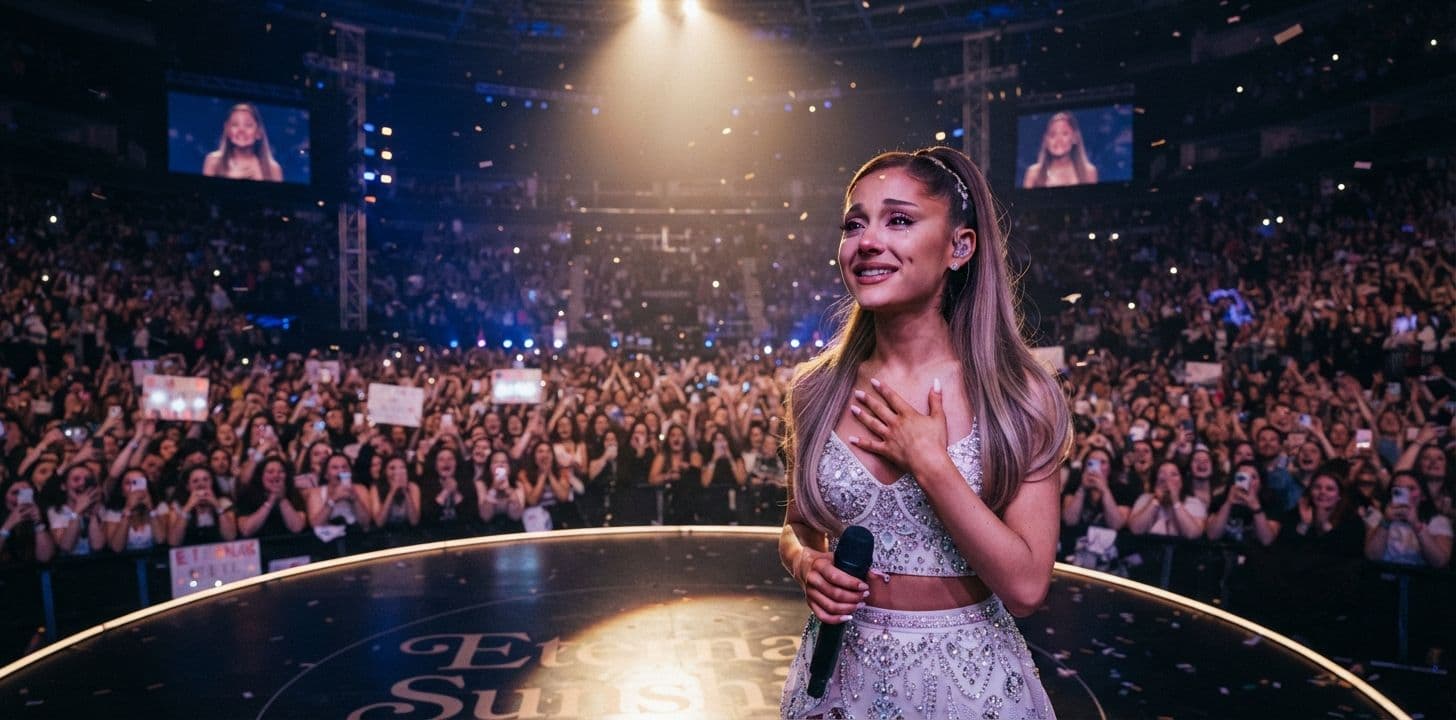 Ariana Grande se despidió de los escenarios entre lágrimas: así fue su último show y el mensaje que dejó a sus fans