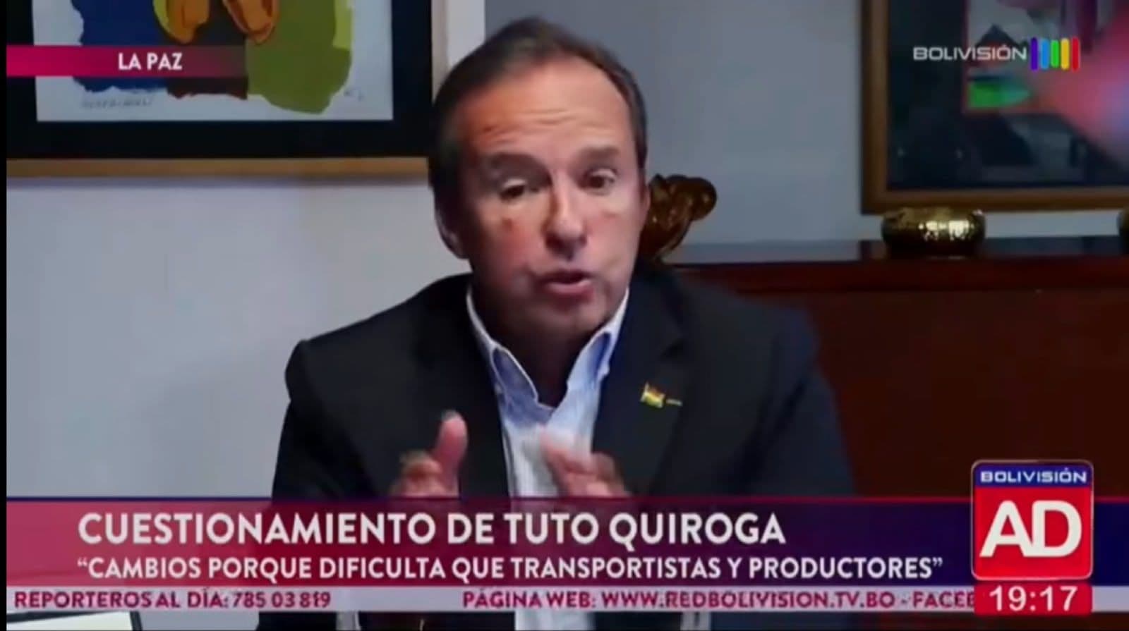 Fotografía de Tuto Quiroga cuestiona viaje de Rodrigo Paz y pide diálogo por el precio del diésel