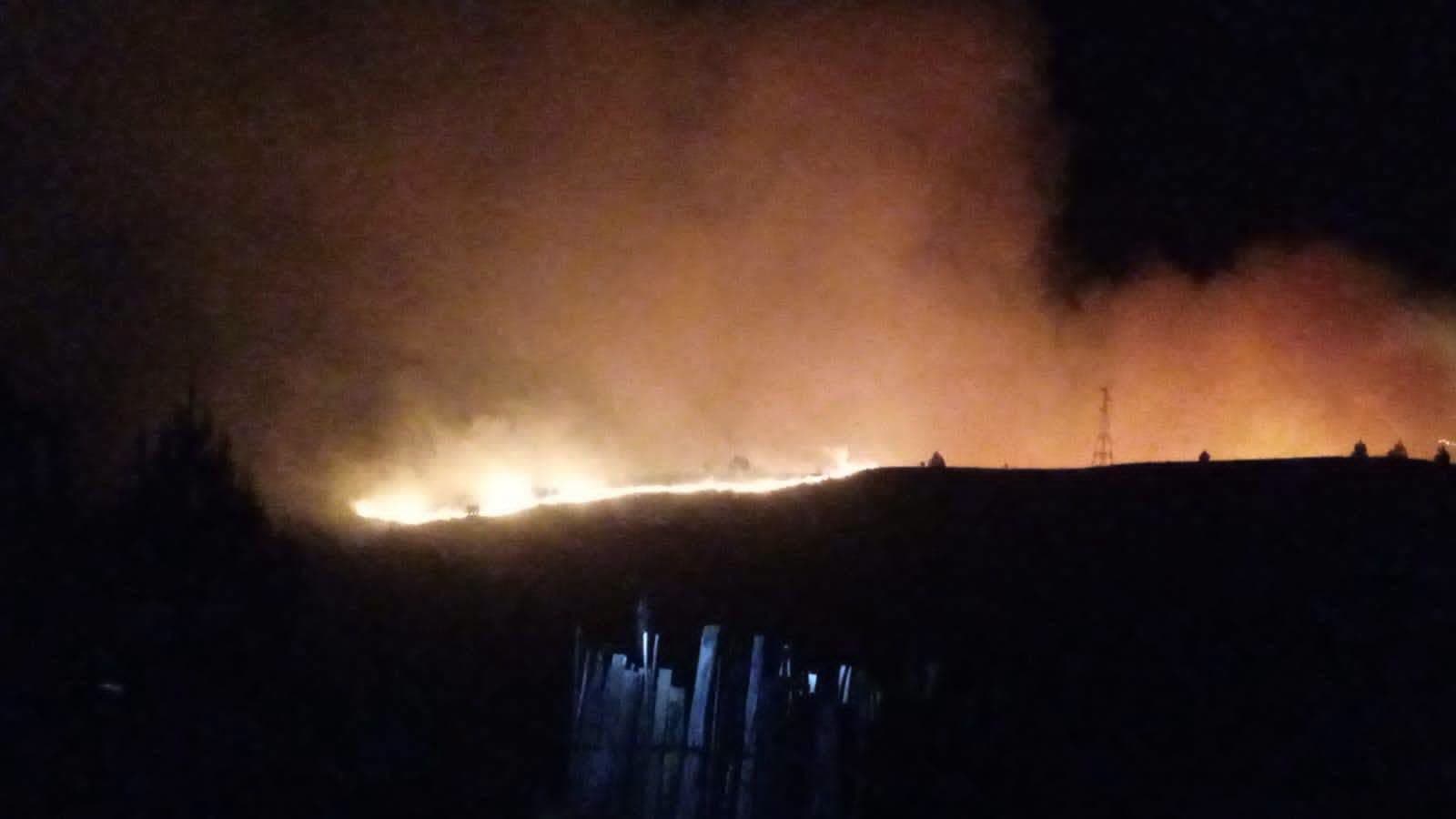 Fotografía de Mizque solicita apoyo aéreo ante el avance del incendio forestal