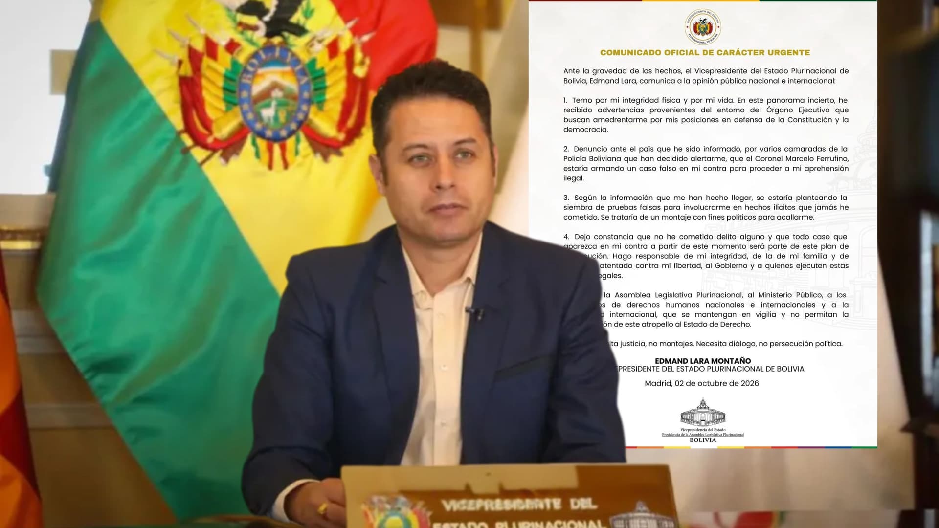 Fotografía de Última hora: Edmand Lara denuncia un presunto plan en su contra