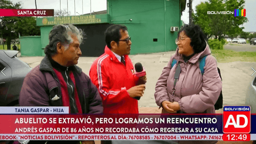 Abuelito fue reencontrado con su familia tras ser reportado como extraviado