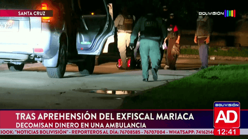 Decomisan dinero encontrado en una ambulancia tras la aprehensión de Mariaca