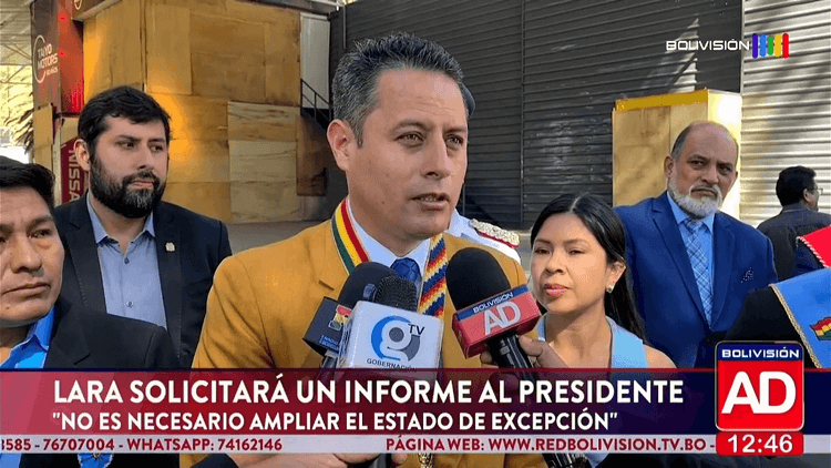 Lara cuestiona la posible ampliación del estado de excepción