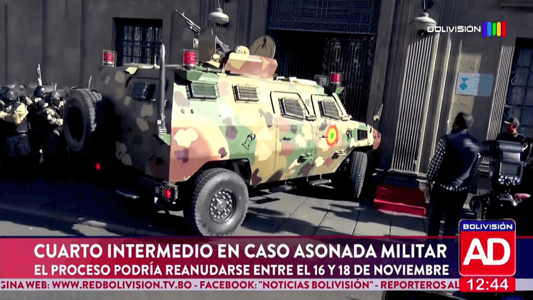 Cuarto intermedio en el caso “asonada militar”