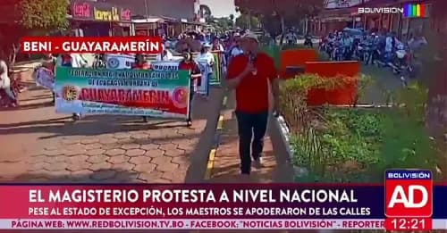 Protesta del magisterio