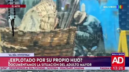 Abandonado a su suerte: adulto mayor habría sido explotado por su propio hijo