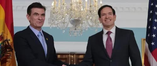 Encuentro entre Rodrigo Paz y Marco Rubio aborda mercados, seguridad y financiamiento