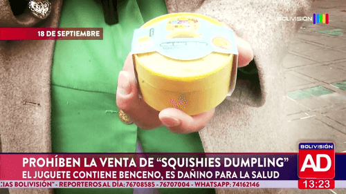 Prohíben la venta de squishies Dumpling por contener benceno