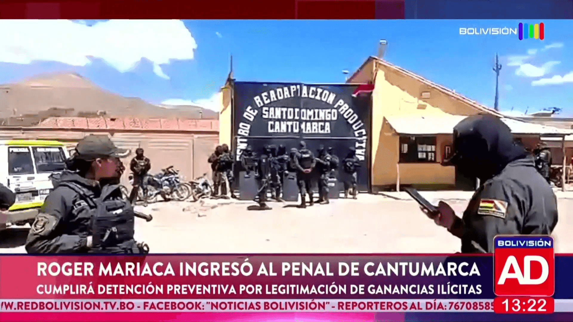 Fotografía de Róger Mariaca ya está en Cantumarca y cumplirá seis meses de detención preventiva