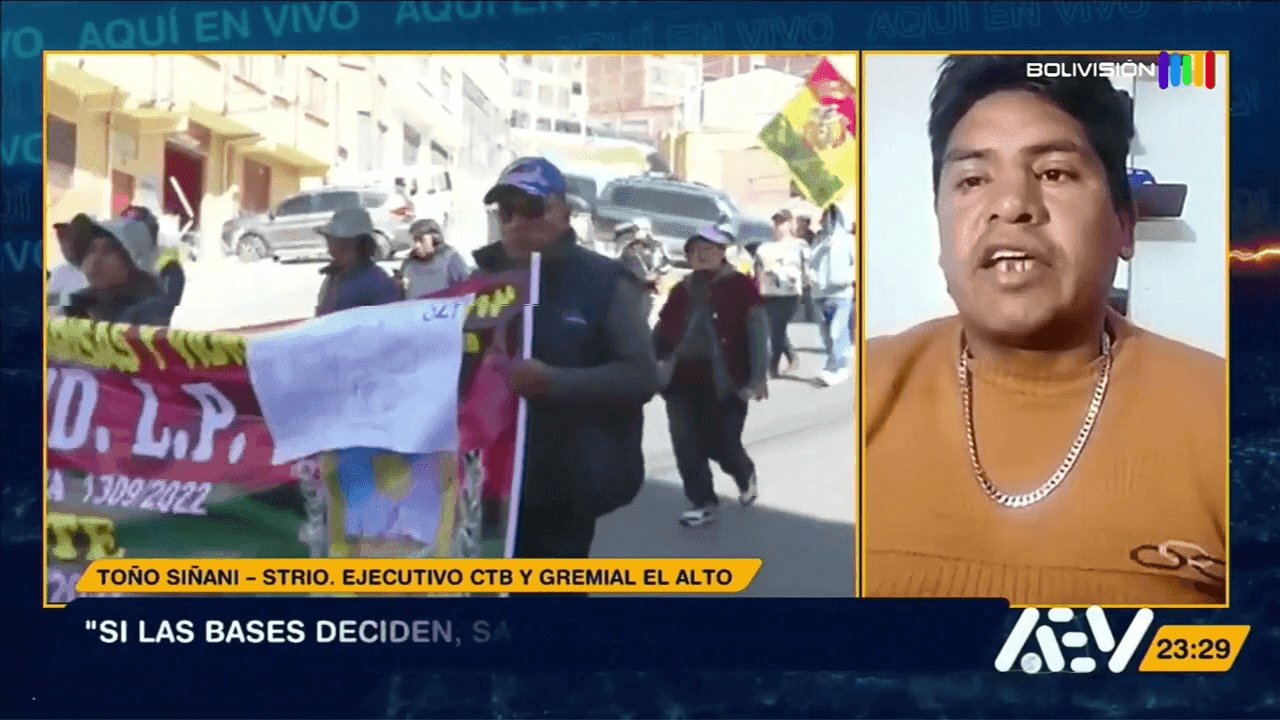 Fotografía de Gremiales de El Alto definirán en un ampliado su posición sobre el estado de excepción