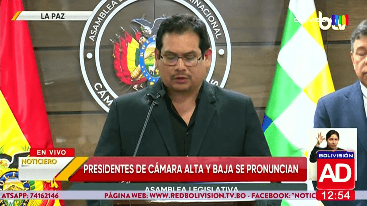 Fotografía de Presidentes de ambas cámaras se pronuncian