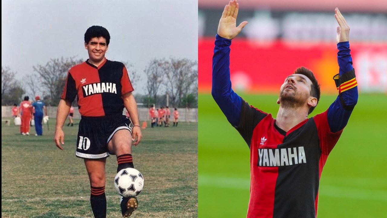 homenaje Messi a Maradona